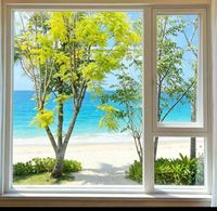 Ventanas de Aluminio para Villa |   Ventanas y Puertas de Aluminio de Diseño Moderno para Casas, Ventanas Abatibles, Ventanas de Doble Acristalamiento