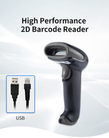 Precio barato escáneres con cable portátil Android lector de código de barras lector de código QR de mano 1D máquina de escáner de código de barras