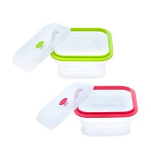 Boîte à lunch pliable en silicone de 1200 ml pour micro-ondes, avec couvercle de conservation alimentaire, vente en gros - Product Image 4