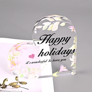 Cadeaux personnalisés en acrylique transparent, puzzles en forme de cœur, ornements en acrylique, cadeaux commémoratifs transparents, artisanat en acrylique, cadeaux - Product Image 3