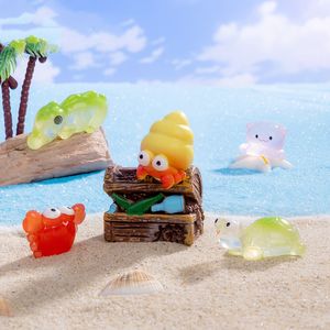 Personnalisable Fish <span class=keywords><strong>Tank</strong></span> Plage Aménagement Paysager Mini Ornements Micro Paysage Dessin Animé Animal Marin Corail DIY Décoration Résine Artisanat - Product Image 2