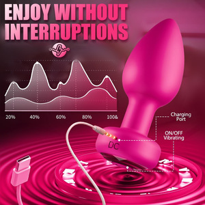 Plug anal, vibromasseur anal en silicone, 100 % étanche, télécommande, contrôle par application, jouet sexuel pour hommes - Product Image 5