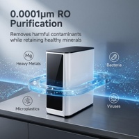 Système d'osmose inverse électrique à eau chaude instantanée 600 GPD sous évier avec filtre à eau auto-nettoyant en plastique pour usage domestique