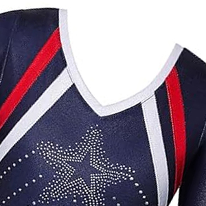 Vestido ajustado de gimnasia para <span class=keywords><strong>niña</strong></span> con mangas largas Patrón lindo brillante <span class=keywords><strong>Ropa</strong></span> de baile <span class=keywords><strong>Ropa</strong></span> para montar en bicicleta - Product Image 4