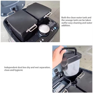 <span class=keywords><strong>Robot</strong></span> de nettoyage automatique sans conducteur pour le balayage et le lavage des sols, machine de nettoyage avec commande par application, navigation laser, balayeuse industrielle pour sols humides/séchés - Product Image 4