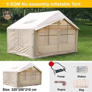 Tente gonflable d'été <span class=keywords><strong>de</strong></span> <span class=keywords><strong>camping</strong></span> en plein air Oxford 420D tente <span class=keywords><strong>de</strong></span> fête à ouverture automatique rapide et étanche à une chambre à coucher - Product Image 4