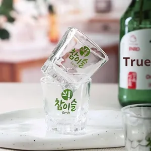 Coréen <span class=keywords><strong>Jinro</strong></span> Soju Cup 50ml Verre à liqueur classique Verre à vin commercial pour barbecue Restaurants pour servir des boissons alcoolisées - Product Image 4