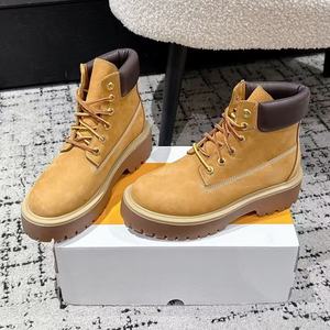 Botas de Nieve de Invierno de Diseño de Alta Gama, Zapatillas Timberlanding, Antideslizantes, Impermeables, Transpirables, Zapatos de Seguridad de Cuero Genuino - Product Image 5