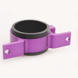 Fuel Pump Mounting <b>Bracket</b> 58mm Quick Mount For Retrofit Upgrade Purple Aluminum Alloy - Product Image 3