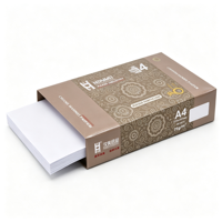Papel A4 Hanmei de Alta Calidad, Cómodo y Rápido de Usar, Hojas Blancas de 75 g/m² para Impresión y Copia Diaria en Oficina y Escuela
