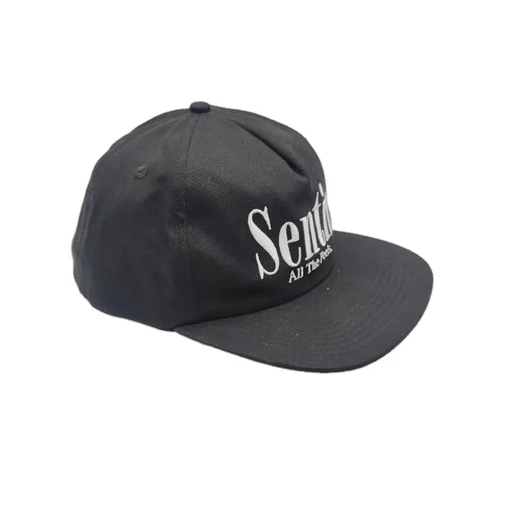 5 Panel benutzer definierte Stickerei unstrukturierte Vintage Snapback Cap Hüte