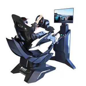 Racing Simulator 2024 New Arrival YHY First All-aluminum Alloy Steering Wheel Driving Car Gaming Chair Seat Bracket Dynamic Sim Racing Cockpit