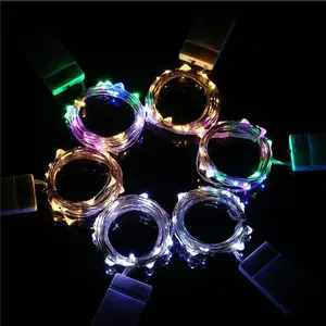 Fairy CR2032 Button Battery Operated Mini Micro Led String Lights Copper Wire Starry Light