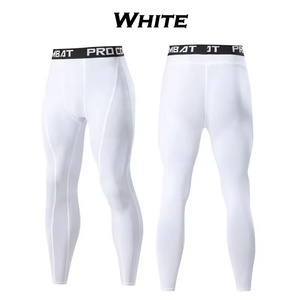 Rắn Màu Mỏng Phù Hợp Với Đàn Hồi Eo Người Đàn Ông Của Xà Cạp Thể Thao Phòng Tập Thể Dục Vớ Thể Thao Nén Quần Phòng Tập Thể Dục Quần Người Đàn Ông - Product Image 3