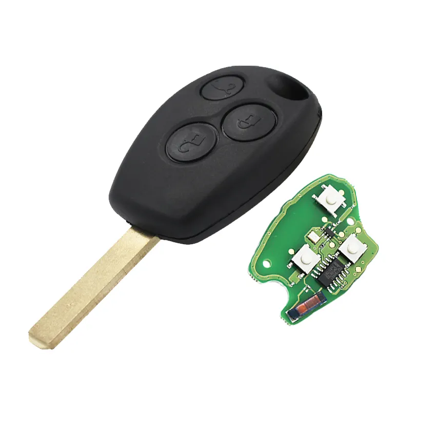 Transmetteur de clé à distance Fob 3 boutons pour RENAULT Clio3 Kangoo Master Modus Twingo Trafic 433MHz