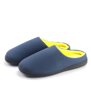 Slip ligero de los hombres en zapatillas de casa de espuma de memoria de dos tonos originales Calzado antideslizante para interi - Product Image 2