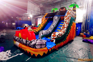 T-rex Mega khủng long trượt nước hồ bơi bơm hơi trượt Mega khủng long <span class=keywords><strong>Minion</strong></span> <span class=keywords><strong>Inflatable</strong></span> trượt nước để bán - Product Image 3