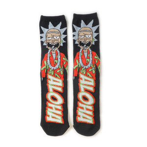 funky graciosas moda novedad tripulación hombres mujeres algodón cómics rick y morty alegres guays dibujos animados calcetines - Product Image 3