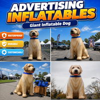 Mascotte de chien gonflable géante personnalisée pour la publicité, mascotte gonflable pour la promotion en extérieur, chiens gonflables pour la grande ouverture, décoration de festival