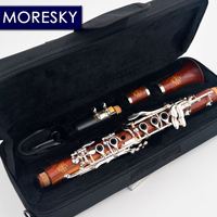 MORESKY ME1 Clarinet EB Tone Ebony Rosewood 17-Key Customized Redwood Body Nickel Silver Surface Silver Plated Keys