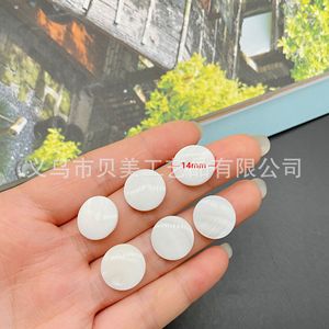 Beimei eau douce naturelle, perles rondes en vrac, patch blanc à fond plat, bijoux de bricolage, boucles d'oreilles et accessoires - Product Image 2