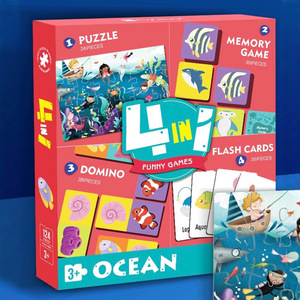 Set di Giochi Puzzle 4 in 1 Personalizzato EPT, Gioco di Memoria, Puzzle, Carte Flash, Puzzle Educativi per Bambini - Product Image 4