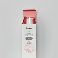 Crème pour le visage biodégradable écologique, créative, prix de gros compétitif, rose mat, personnalisable, avec laminage mat et gaufrage