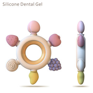 Vente en gros <span class=keywords><strong>de</strong></span> jouets <span class=keywords><strong>de</strong></span> <span class=keywords><strong>dentition</strong></span> pour bébé en silicone sans BPA, personnalisés OEM, avec <span class=keywords><strong>anneau</strong></span> en bois, en forme <span class=keywords><strong>de</strong></span> gouvernail, pour le <span class=keywords><strong>dentition</strong></span> et le soin des gencives - Product Image 1