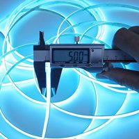 Ultra estrecho 5mm 400LEDs/M ICE Blue COB LED Strip DC5V Control remoto Cuttable DIY Automotive LED strips