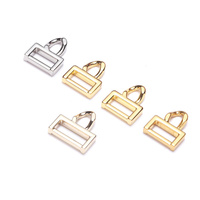 Boucle carrée simple pour sacs à main, clip latéral, attache de sangle d'épaule, boucle de support de charge, clip pour chien, anneau à ressort, anneau de traction