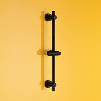 Barre de douche à ventouse sans perçage pour salle de bain avec support de douche à main réglable