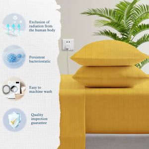 Ventilation Organic Cotton Woven Knitted Grounding <b>Pillow</b> Case Embroidered for Deep Sleep Health Home Product - Product Image 6