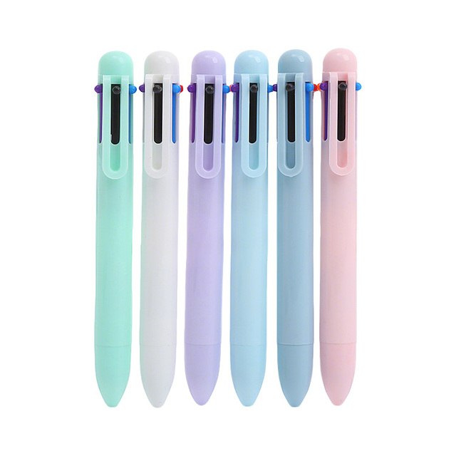 Cute Blue pink Green purple 6 Colors Ballpen Wholesale Ballpoint Pen for Sale
