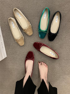 Zapatos planos estilo francés para mujer, primavera 2025, nuevos zapatos retro estilo abuela, bailarinas - Product Image 5