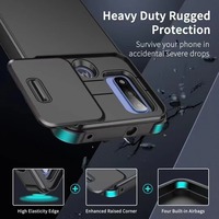 Coque de téléphone portable 2 en 1 anti-chute avec fenêtre coulissante pour objectif couleur unie, nouvelle usine BAILI, pour Google Pixel 6 7A 8PRO, coque arrière