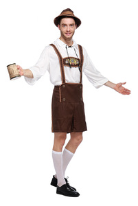Col Dker uniformi Oktoberfest bavarese ragazzo tedesco fantasia di Halloween Costume Cosplay uniforme tedesca Medival costumi da uomo - Product Image 4