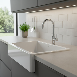 [BAEKJO] ÉVIER EN ÉMAIL 540 BLANC Haut de gamme, couleur émail, conçu avec des coins profonds faits à la main et une résistance en acier de 1,2T - Product Image 3