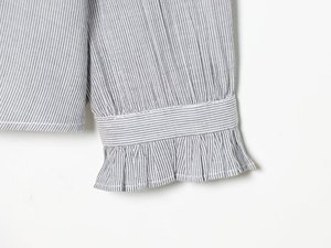 <span class=keywords><strong>Camisa</strong></span> BR & ZA Otoño 2026, Estilo Casual Europeo-Americano, con Volantes, Corte Holgado, Cuello Semi-Alto, Manga Larga, Lavable, de Poliéster - Product Image 6