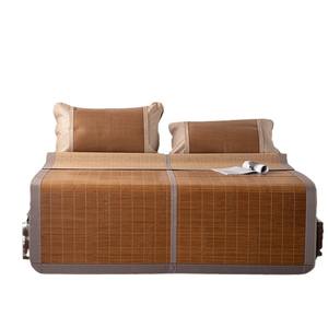 Ensemble de tapis rafraîchissants en rotin Duoxi 1,5 m pour lit, 3 pièces, jacquard solide glycine, usage domestique, sensation soie glacée pliable - Product Image 3