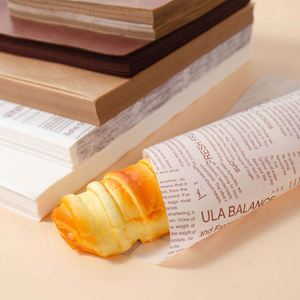 Wood Pulp Four-Color Printing 100% Food Grade Double Side Custom Logo <b>Greaseproof</b> <b>Paper</b> - Product Image 3