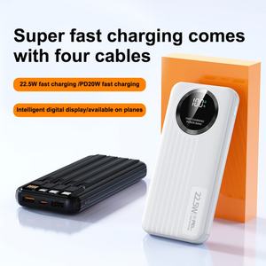 Baterías Externas Portátiles de Alta Calidad con Logotipo Personalizado, 20000mAh 10000mAh, Pantalla Digital, Carga Rápida PD22.5W, con Cables - Product Image 2