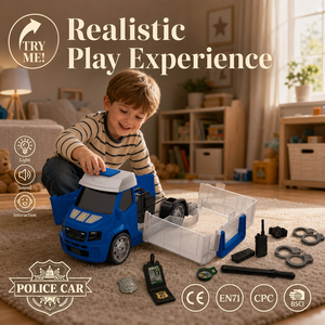 Set Giocattolo Auto <span class=keywords><strong>della</strong></span> <span class=keywords><strong>Polizia</strong></span> Scorrevole, Veicolo a Frizione, Gioco di Ruolo di Emergenza, Regalo Educativo all'Ingrosso - Product Image 1