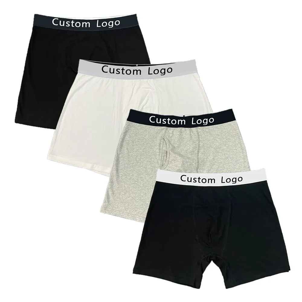 Sous-vêtements masculins confortables en coton avec logo personnalisé Offre Spéciale vente en gros de haute qualité slips respirants sous-vêtements pour boxer hommes