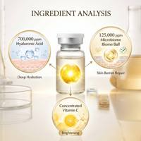 OEM/ODM Ampul Mikrobiom Pencerah Vitamin C E Asam Hialuronat Antioksidan Perawatan Noda Hitam untuk Wajah (0.23)
