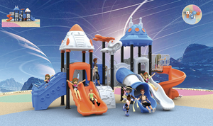 ชุดสไลเดอร์สนามเด็กเล่นสำหรับเด็กอนุบาล  ทำจากพลาสติก สำหรับใช้กลางแจ้งในสวน - Product Image 3