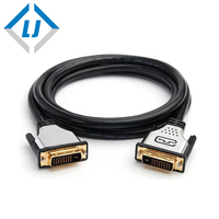 Cable de Video DVI-D Macho a Macho de Zhongshan LJ Electronic LTD, Adaptador DVI 24+1 de Doble Conexión de 1.8M para Proyector, LCD, DVD, TV HD, XBOX