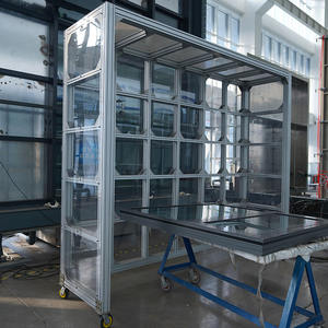 Système de <span class=keywords><strong>façade</strong></span> mur-rideau en verre avec profilés en aluminium décoratifs extérieurs pour bâtiments de bureaux modernes personnalisés - Product Image 3