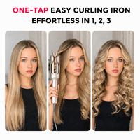 MESKY Rizador de Pelo Profesional de 1 Pulgada con Iones Negativos