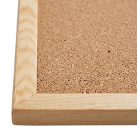 Tablero de Corcho con Marco de Madera de Pino Resistente de Primera Calidad, Tablero de Mensajes Decorativo para Montar en la Pared, Precio de Fábrica al por Mayor para Centros de Capacitación Universitarios