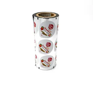 Luckytime personnalisé facile à peler scellage yaourt thé papier d'aluminium tasse emballage rouleau joint Film
